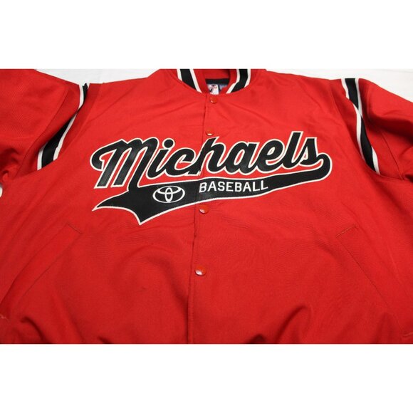 Victory Custom Athletic men's snap front fleece lined baseball varsity jacket M - Picture 14 of 14